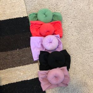 Lot of 5 baby turban headbands